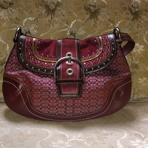 Burgundy Coach Purse